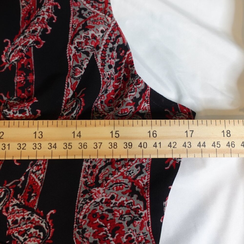 Avec Les Filles Paisley Printed Tiered Maxi Dress Beach boho Women's size 4 NWT - Picture 9 of 13